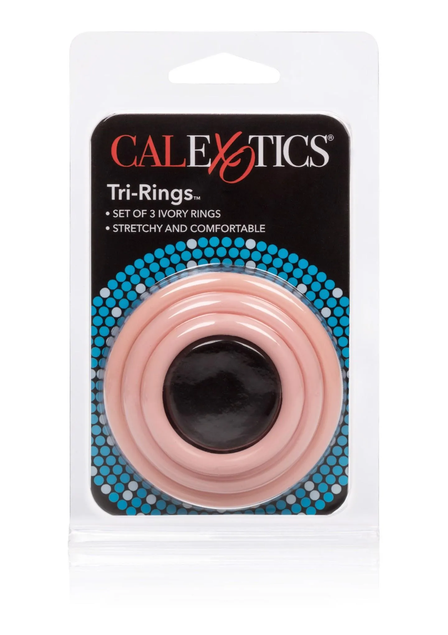 CalExotics Tri-Rings - Pierścień erekcyjny, W kolorze cielistym, 6 cm