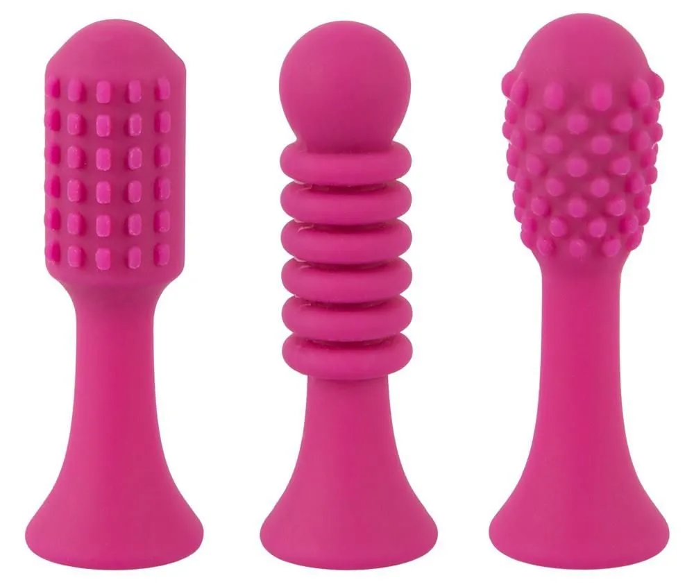 Кліторальний вібратор Sweet Smile Spot Vibrator With 3 Tips, 17,9 см (рожевий)