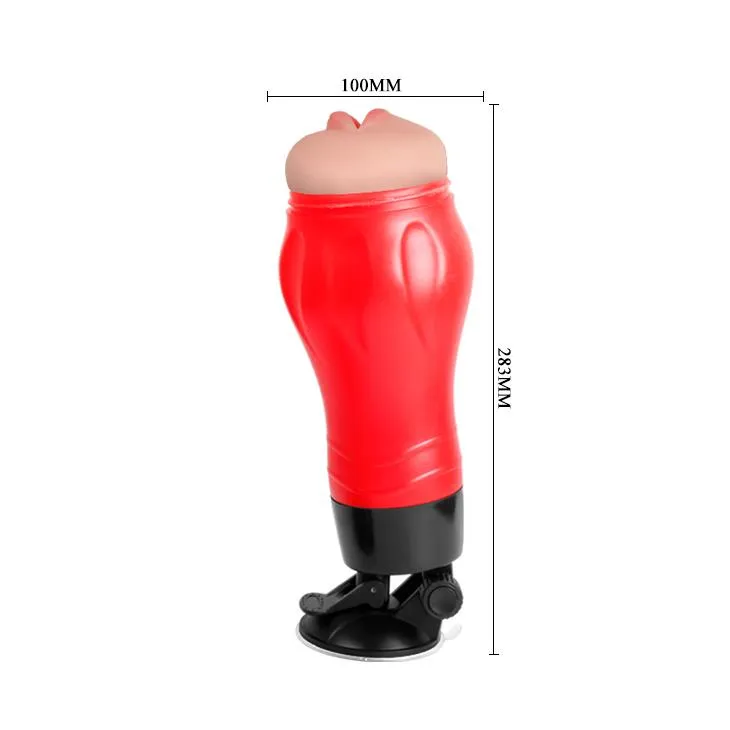 Мастурбатор Crazy Bull Flora Mouth 12 Function (тілесний)