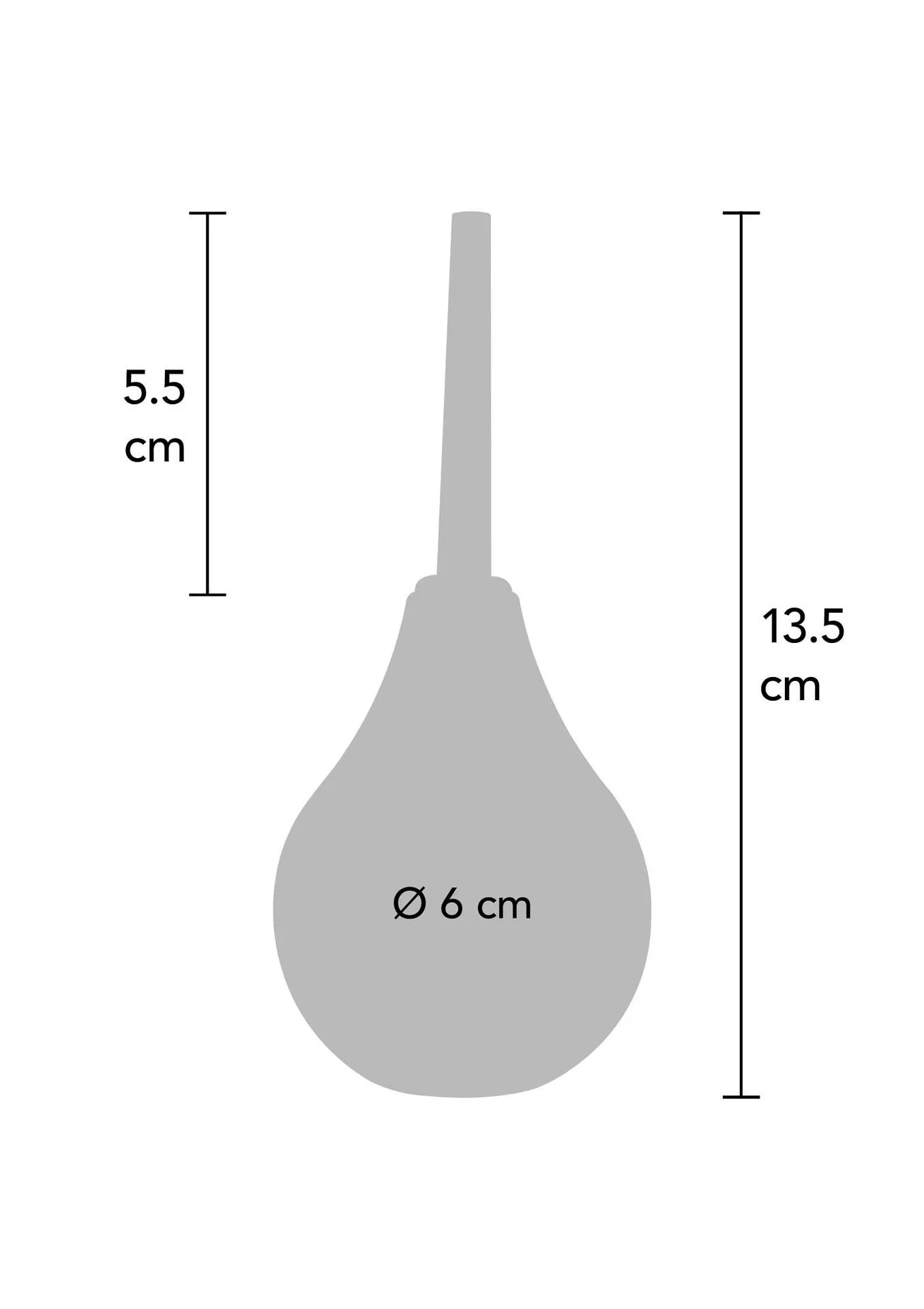 TOYJOY Buttocks The Cleaner S - Prysznik analny, Niebieski, 13.5 cm, 75 ml