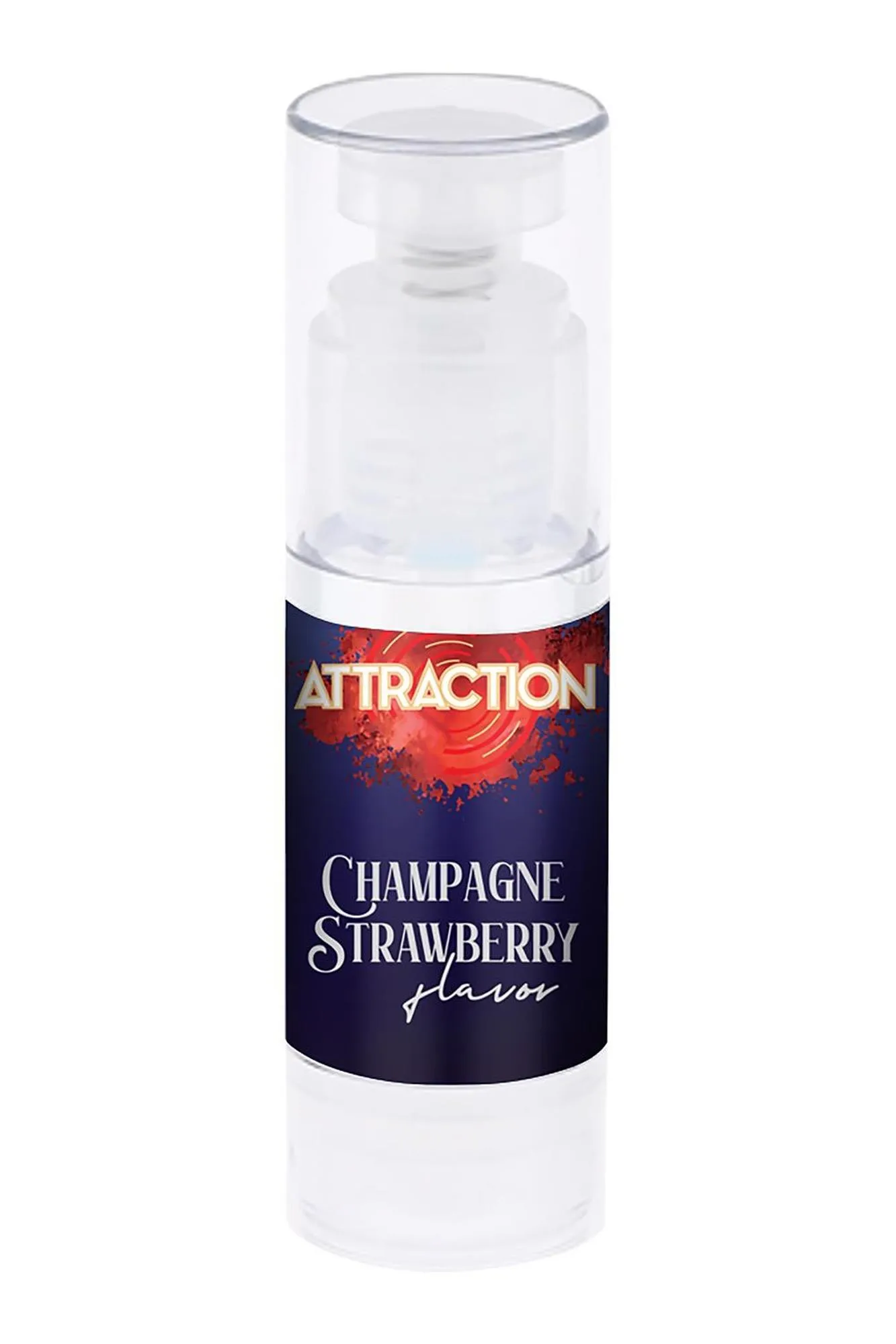 Оральный лубрикант с феромономи Attraction Champagne Strawberry, 50 мл