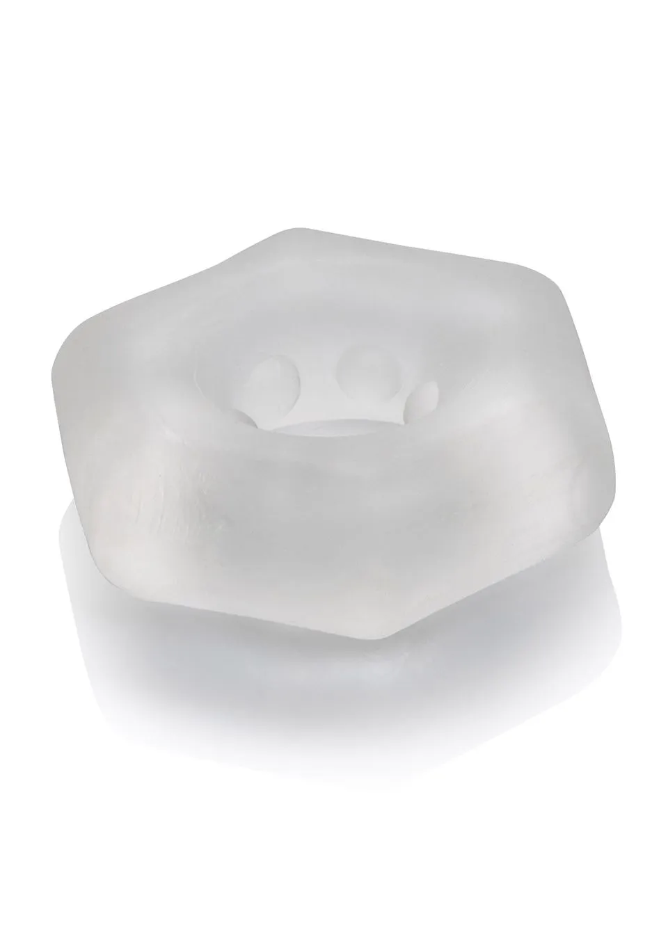 Ерекційне кільце CalExotics Sexagon Enhancer, 4 см (прозорий)