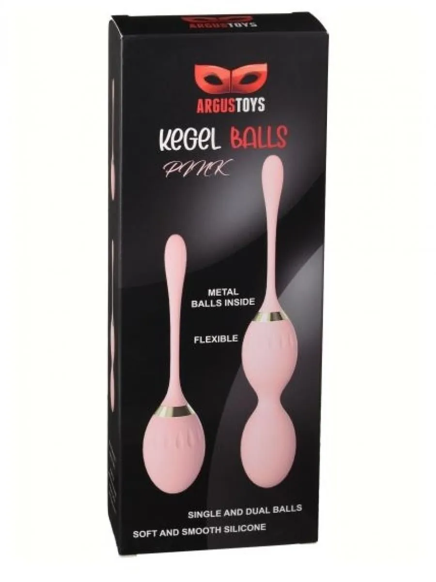 Набір вагінальних кульок Argus Toys Kegel Balls, 2 шт (рожевий)