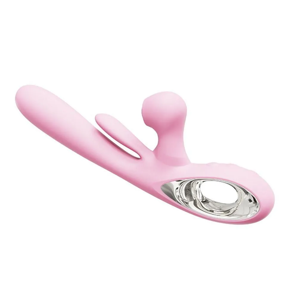 B - Series Lyla Bliss Bunny - Wibrator królik, Różowy, 19 cm