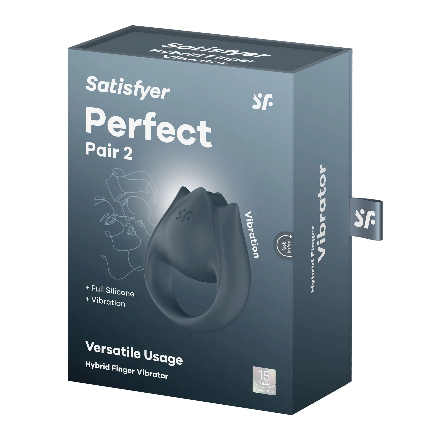 Вибратор для клитора Satisfyer Perfect Pair 2, 6.7 см (серый)