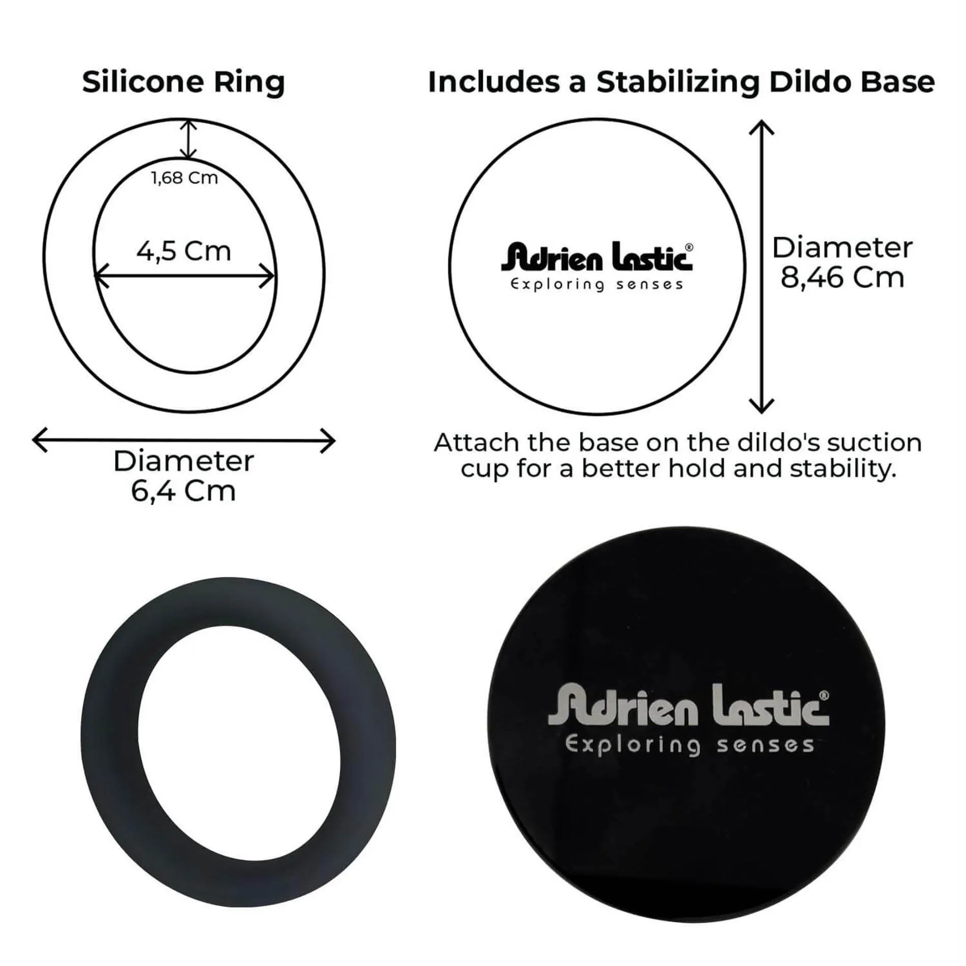 Упряж для страпона Adrien Lastic Lastic Strap-On (розово-черный)