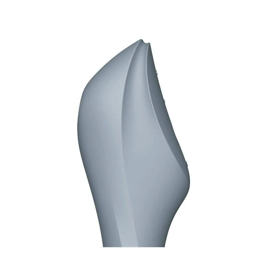 Вакуумний стимулятор клітора з вібрацією Satisfyer Curvy Trinity 3 (сірий)