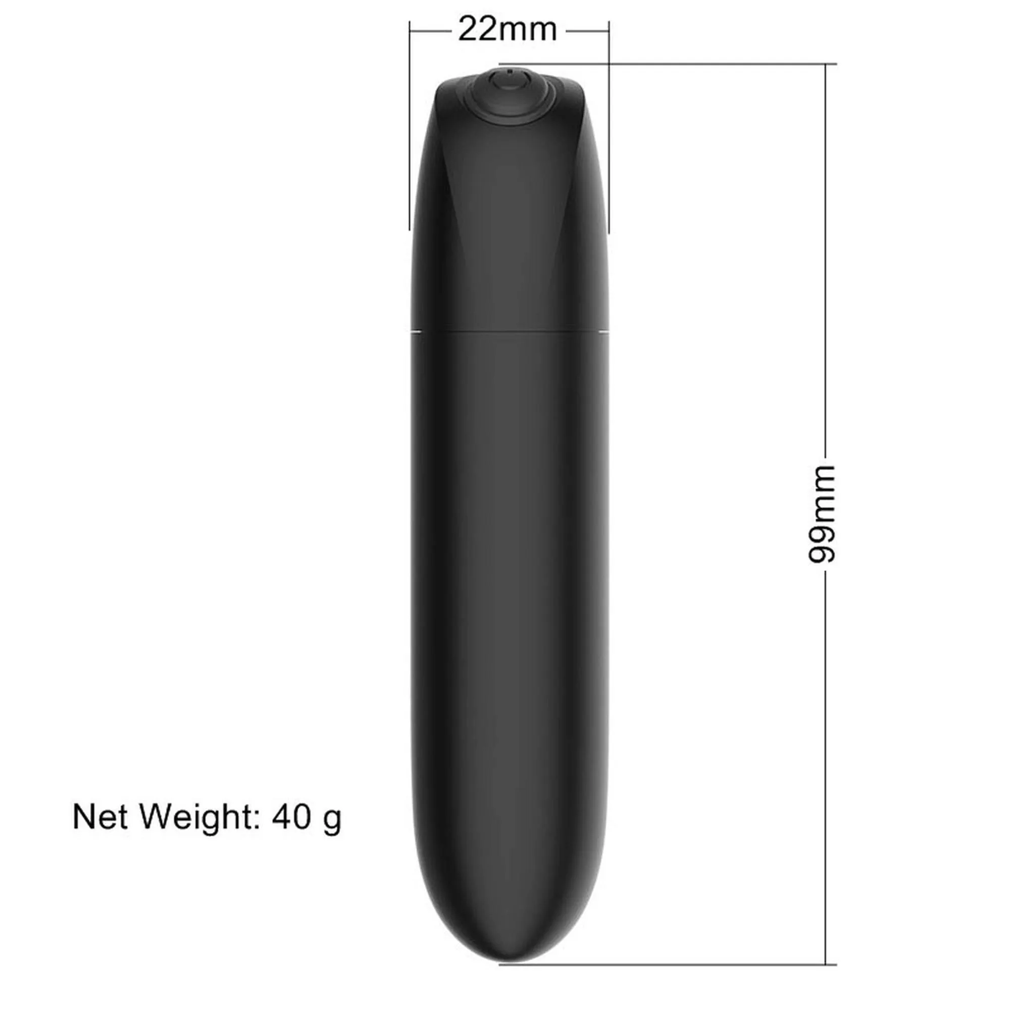 Міні-вібратор B - Series Magic Rechargeable Powerful Bullet, 10 см (чорний)