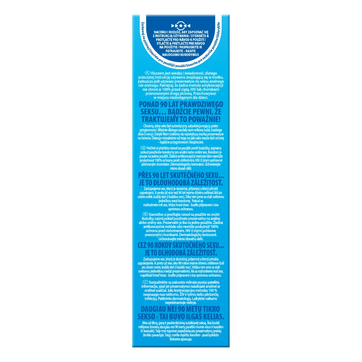 Durex Classic - Prezerwatywy, Przezroczysty, 19.5 cm