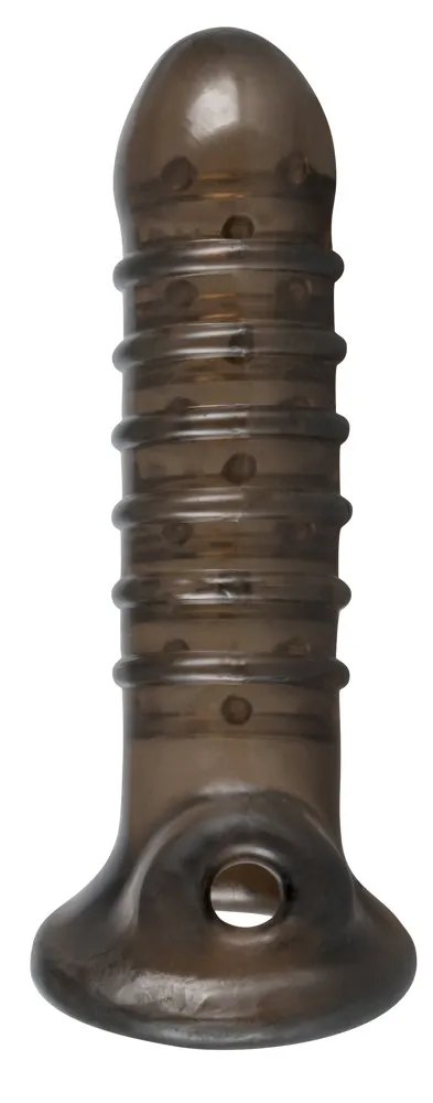 Rebel Dick & Ball Sleeve - Nakładka na penisa, Czarny, 18 cm