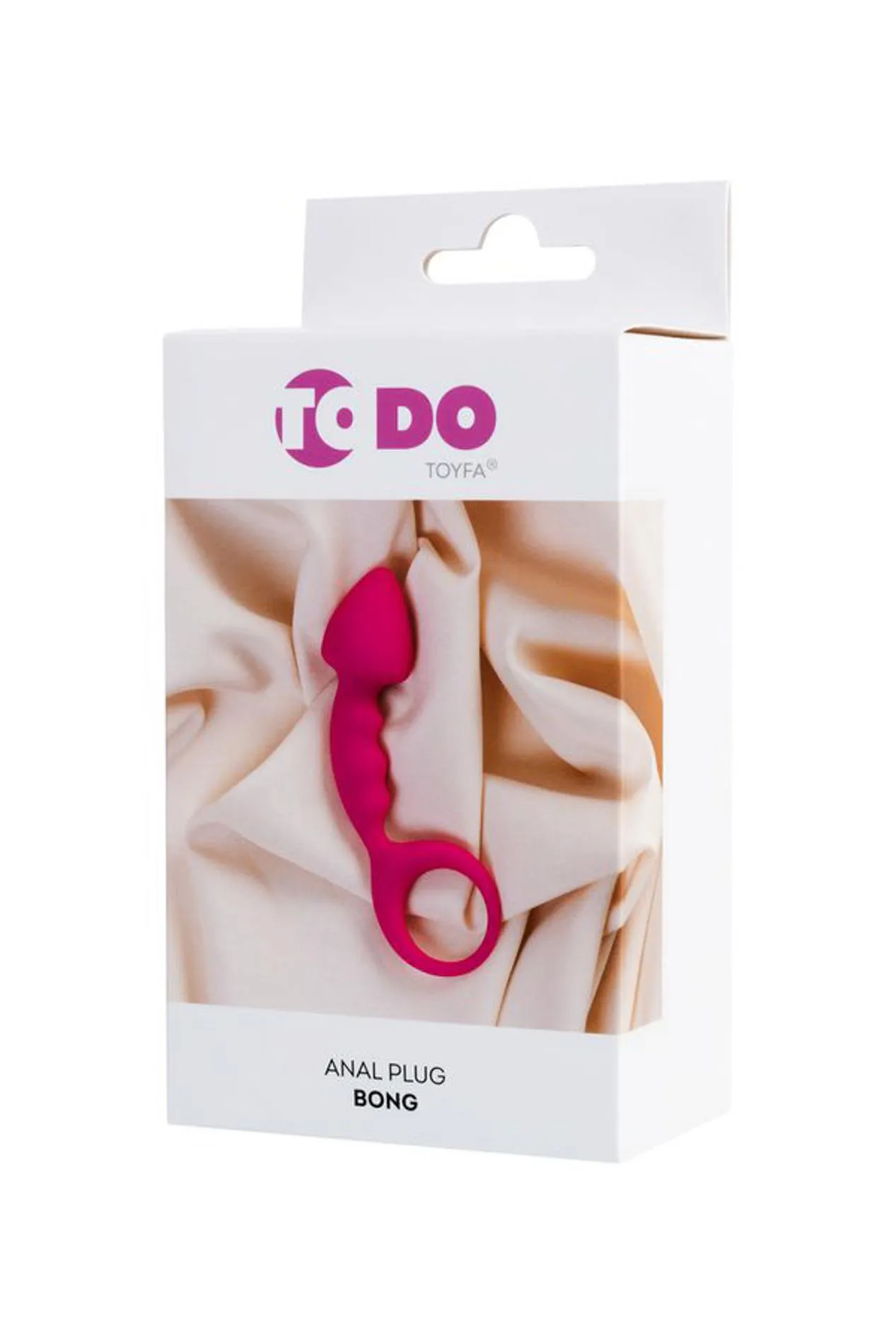 Toyfa Anal Plug Bong - Stymulator analny, Różowy, 12.5 cm