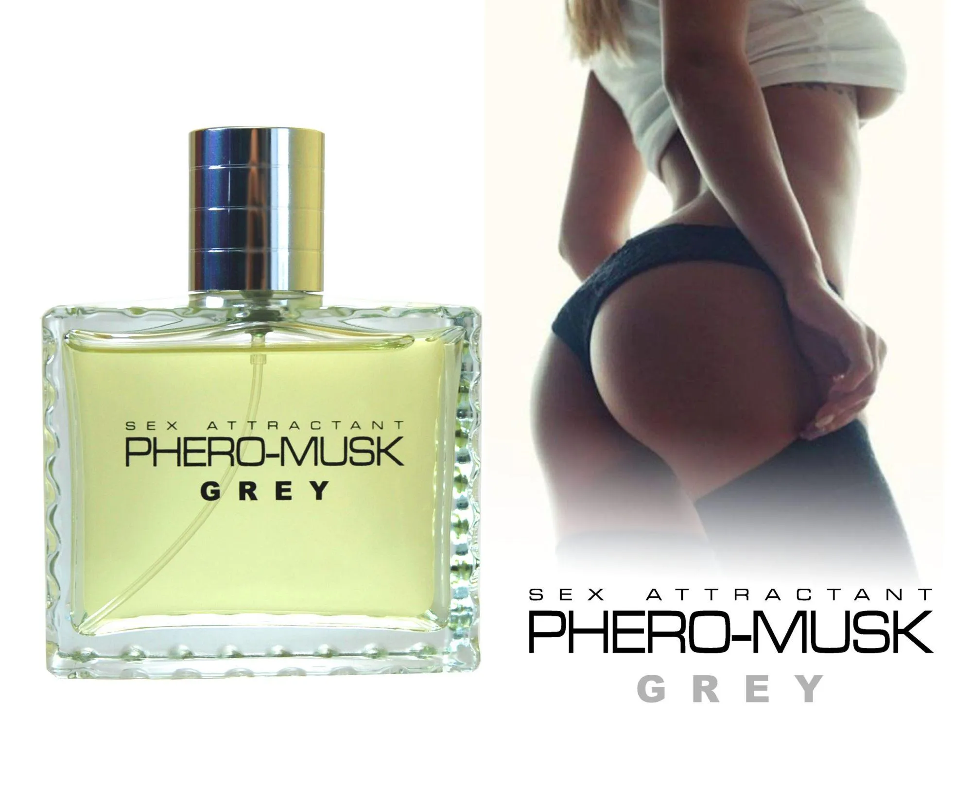 Aurora Phero-Musk Grey - Perfumy męskie z feromonami, 100 ml
