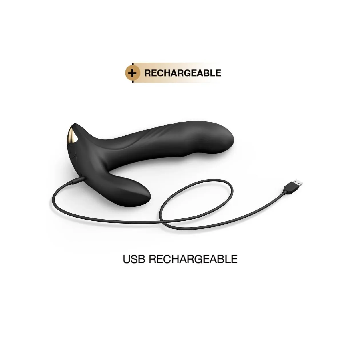 Стимулятор простаты Dorcel Multi P-Joy, 17 см (черный)