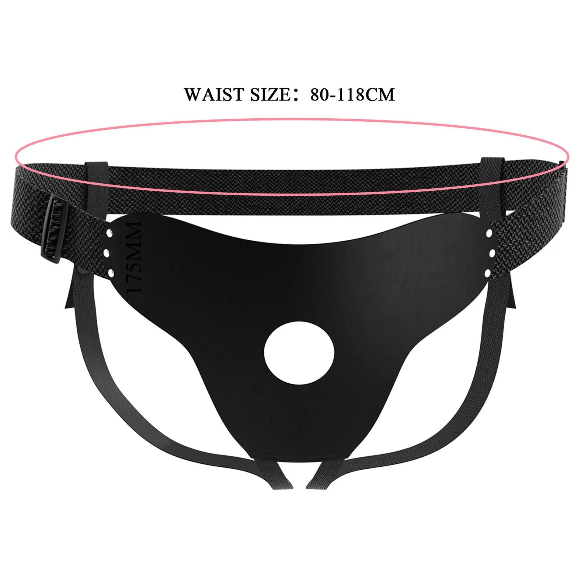 Трусики для страпону Pretty Love Harness Briefs Straps Love Spell (чорний)