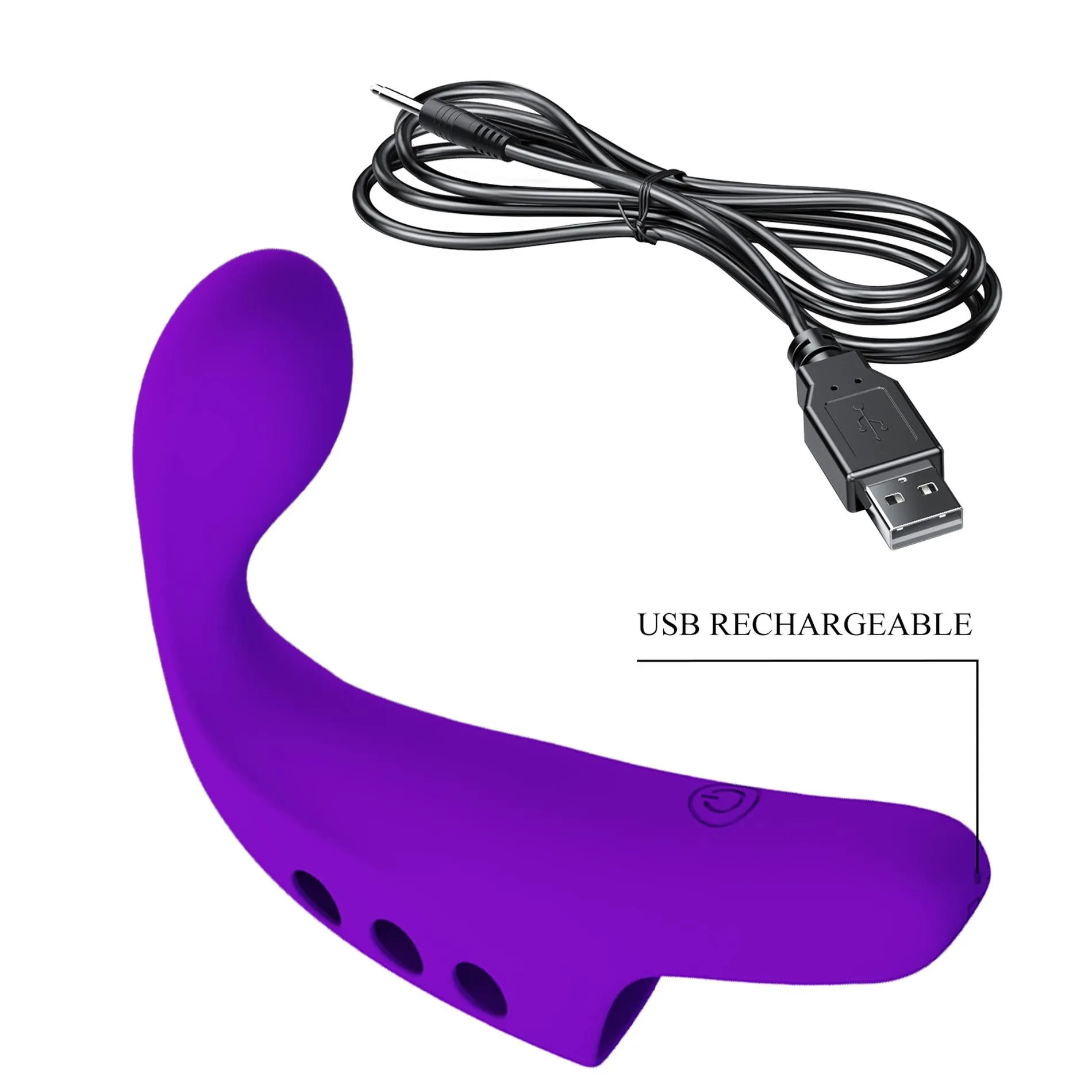 Вибратор на палец Pretty Love Fingering Vibrator Gorgon, 9,3 см (фиолетовый)