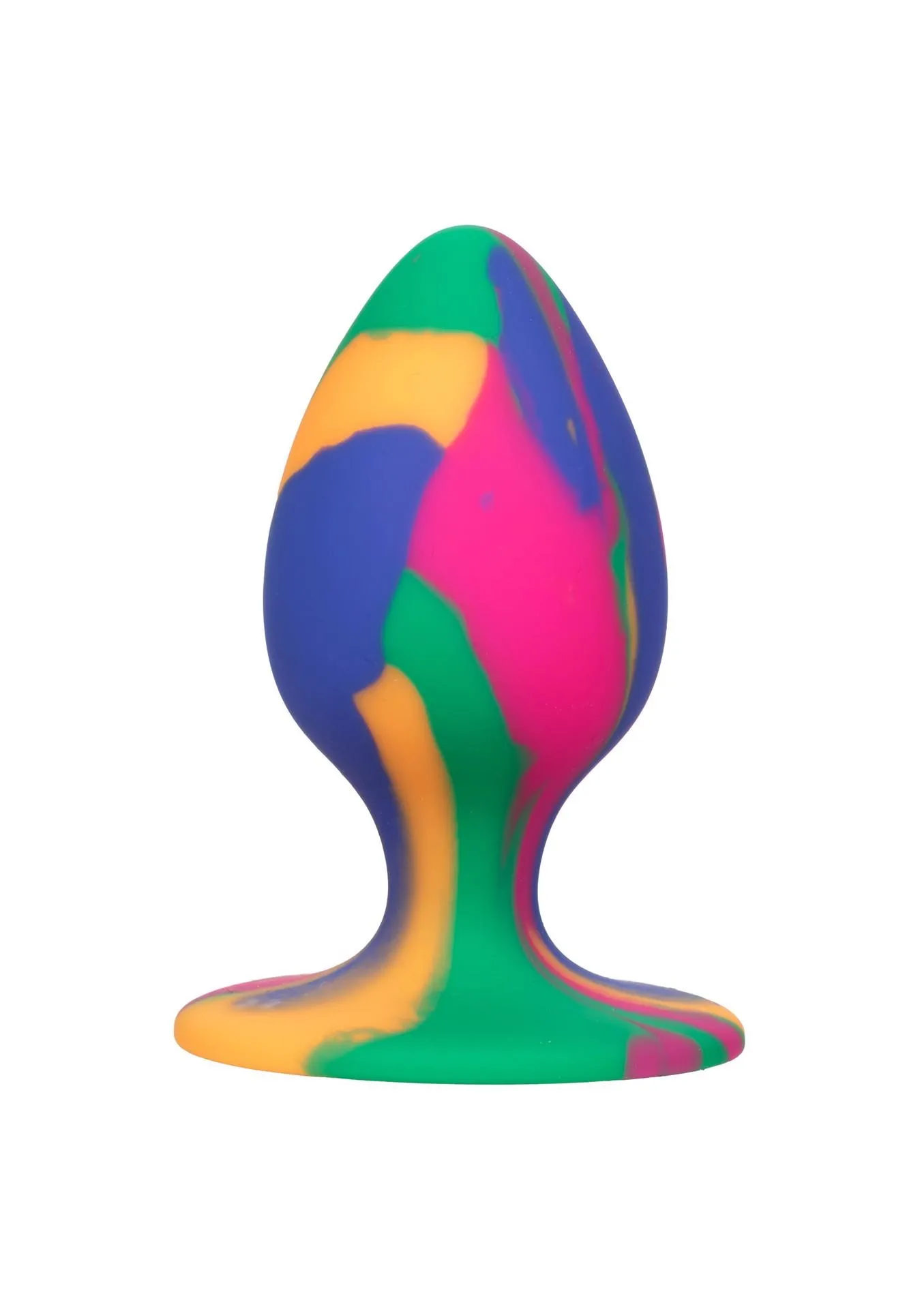 Анальная пробка Calexotics Tie-Dye Plug Medium, 7.5 см (мульти)