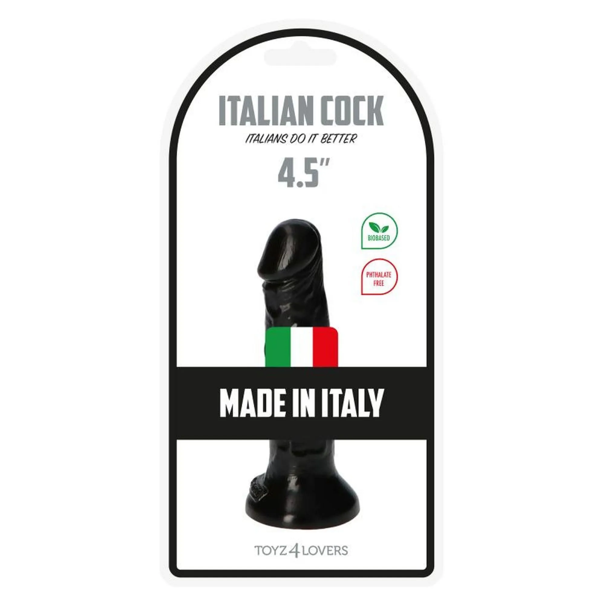 Фаллоимитатор Toyz4lovers Italian Cock 4,5", 11.5 см (черный)