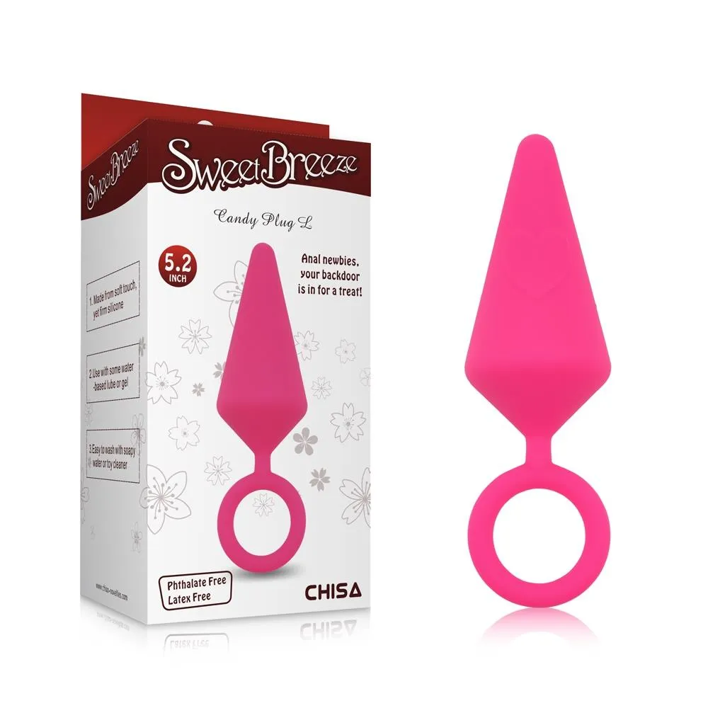 Анальна пробка Sweet Breeze Candy Plug L, 13,2 см (рожевий)