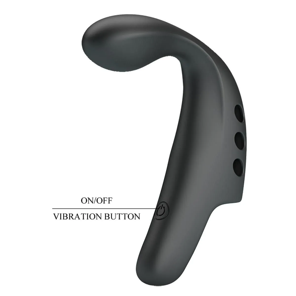Вібратор на палець Pretty Love Fingering Vibrator Gorgon, 9,3 см (чорний)