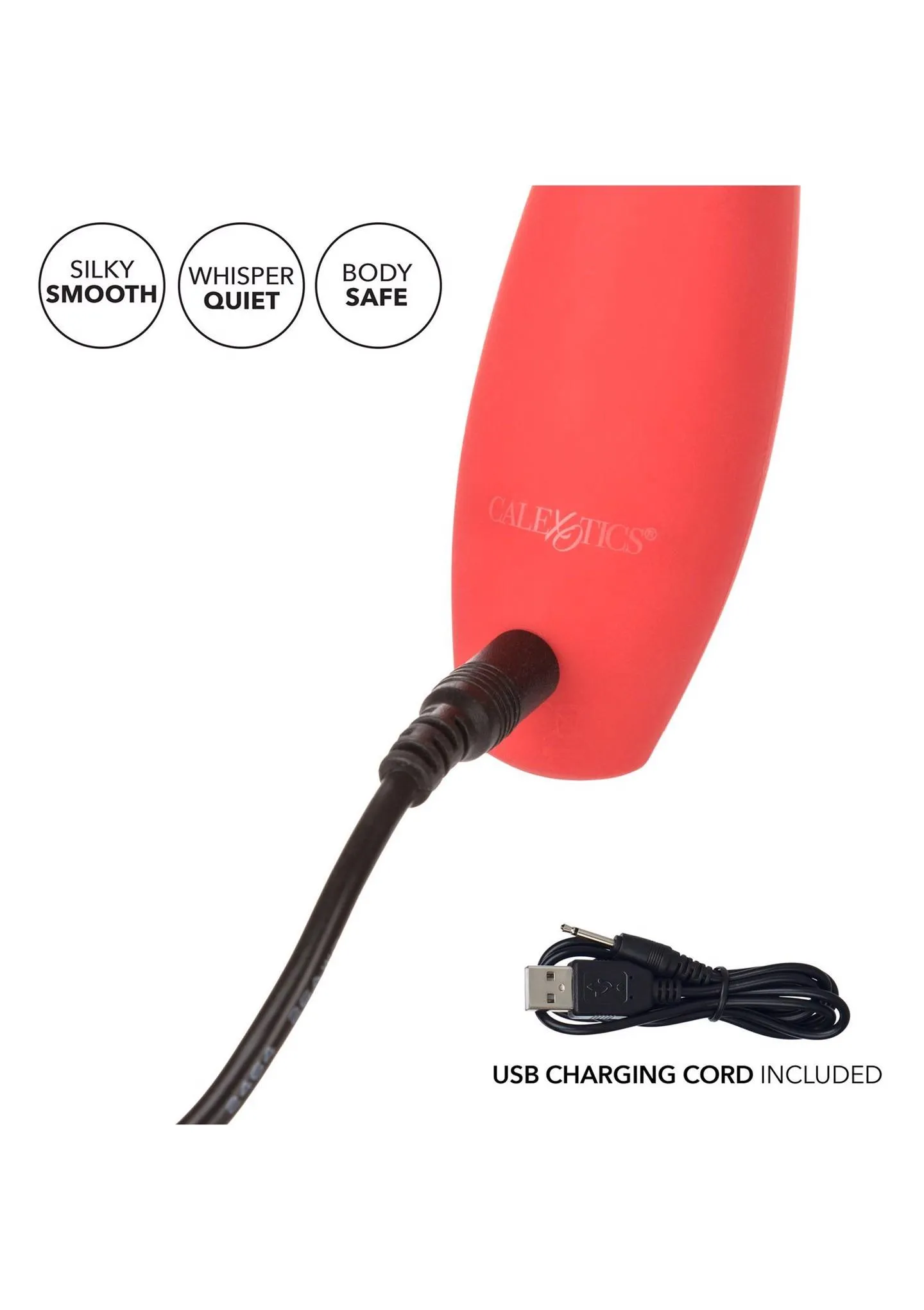 Вібратор Calexotics Red Hot Blaze Red, 14 см (червоний)