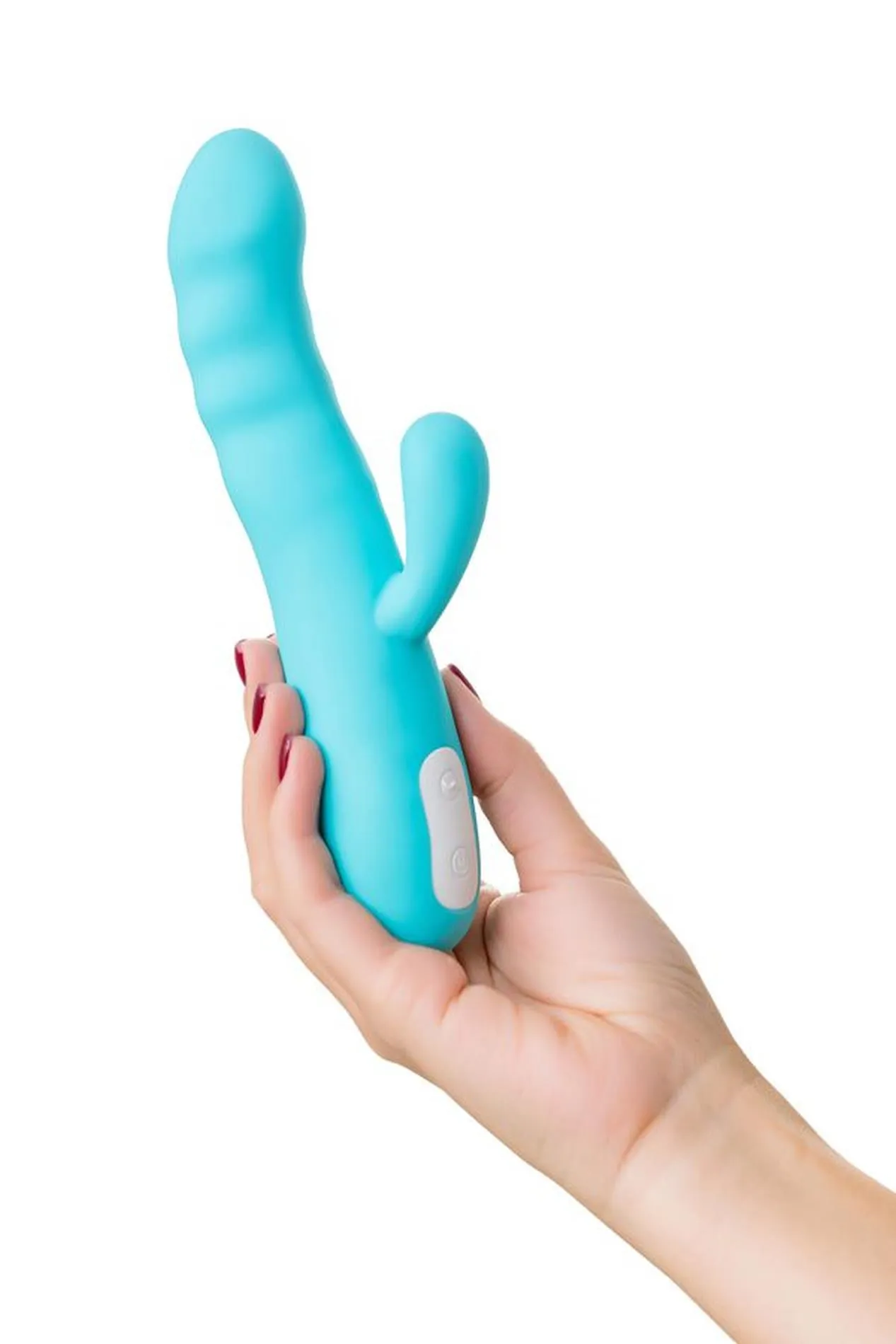Toyfa Merry-Swi - Wibrator królik, Niebieski, 20.7 cm