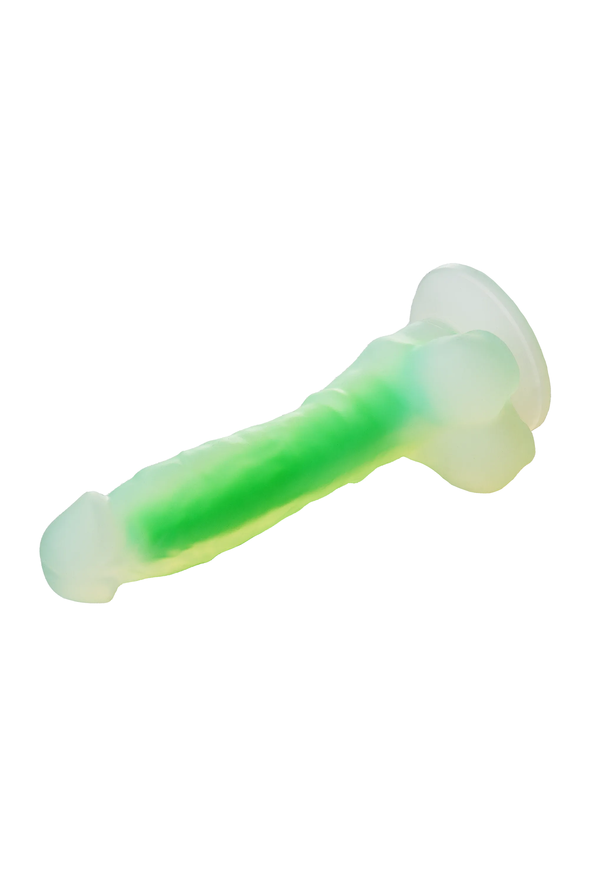 Radiant Glow In The Dark Soft - Dildo, Zielony, 17, 5 cm