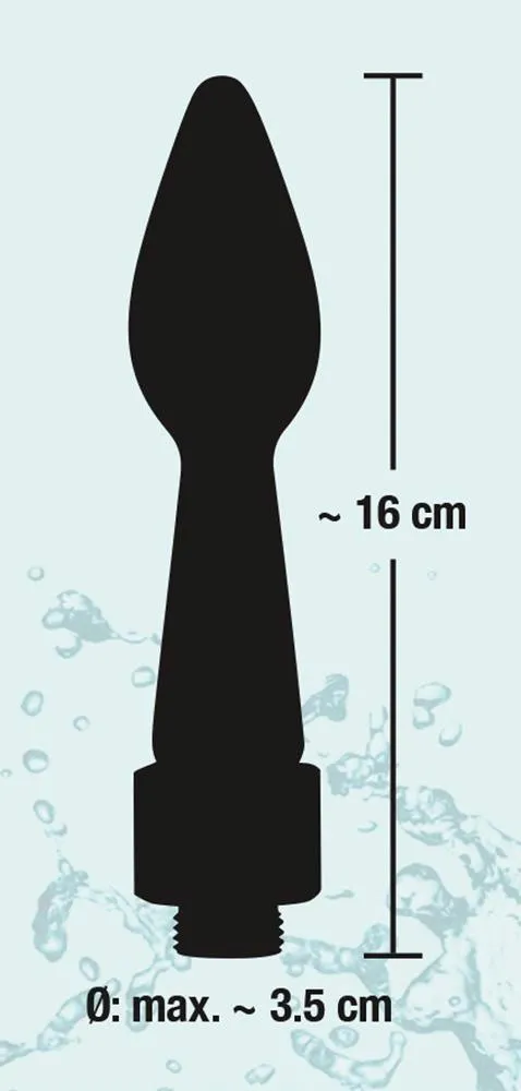 Анальный душ Orion Analdusche Rear Splash, 16 см (черный)