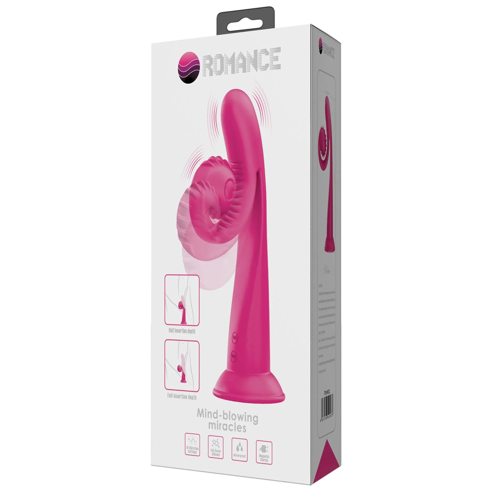 Вибратор Pretty Love Love Romance Selma Snail, 20 см (розовый)