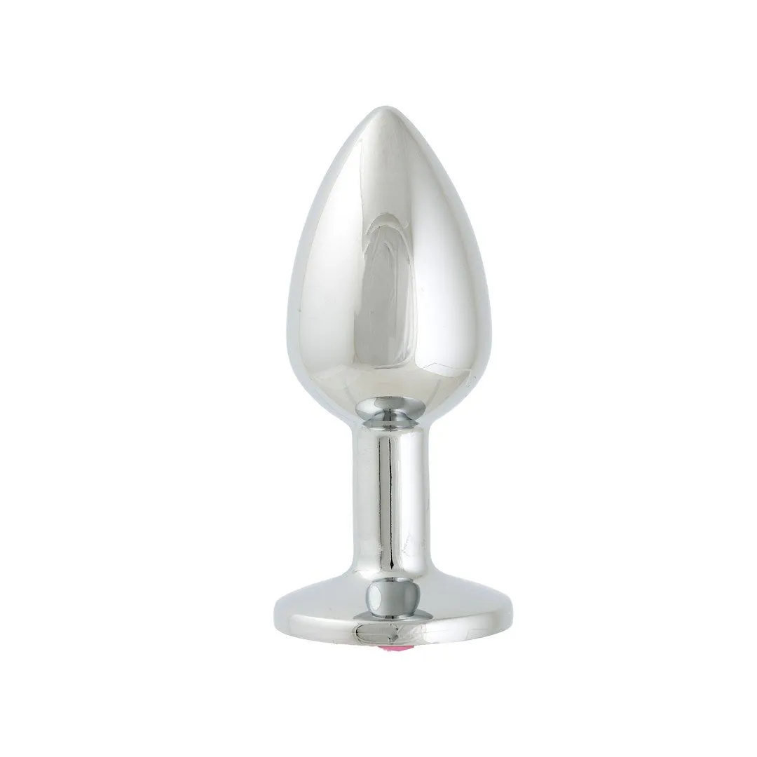 Анальная пробка с кристаллом Simply Pleasure S, 7 см (розовый)