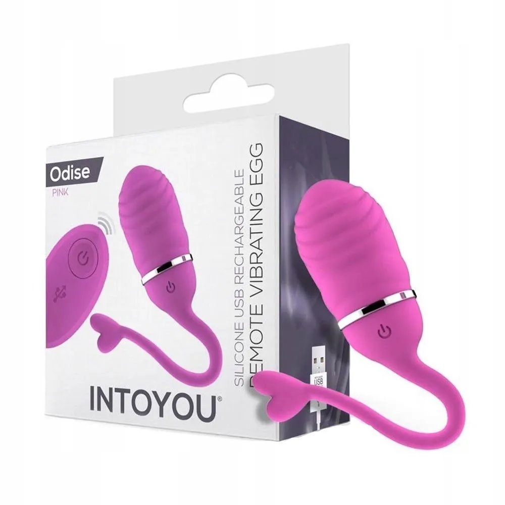INTOYOU Odise - Wibrujące jajko, Różowy, 17 cm