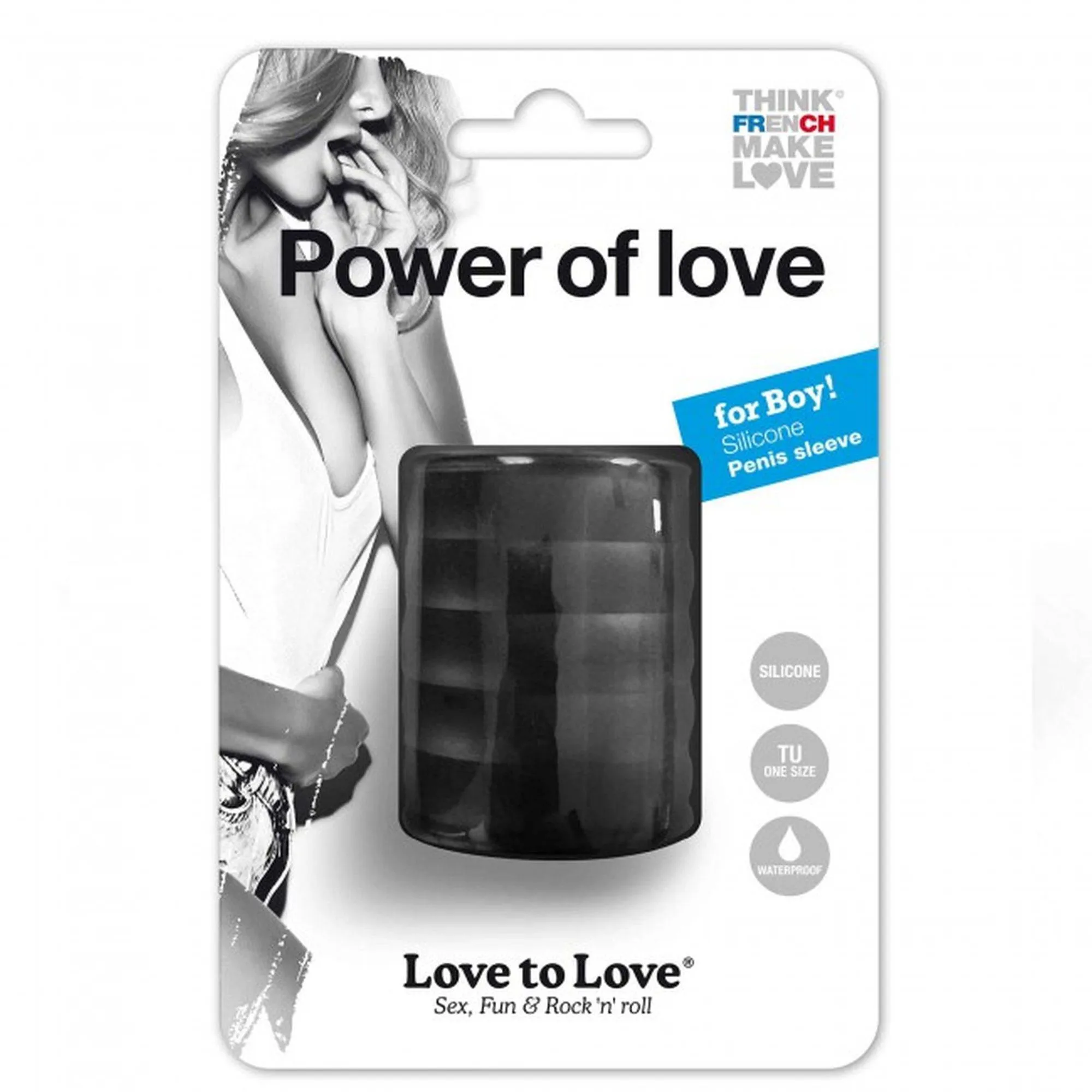 Насадка на пенис Love To Love Power of Love, 5 см (черный)