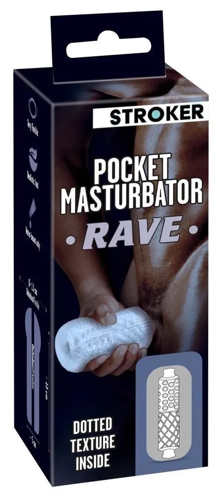 Мастурбатор Stroker Pocket Rave (прозорий)