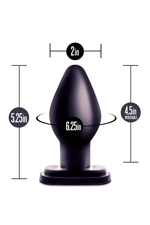 Анальная пробка Blush Anal Adventures XL Plug, 13.3 см (черный)