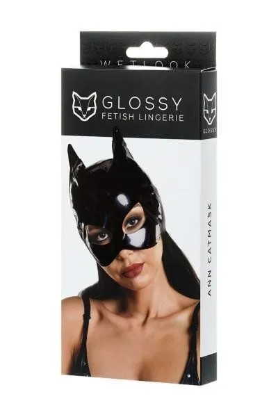 Маска Glossy Ann, OneSize (чорний)