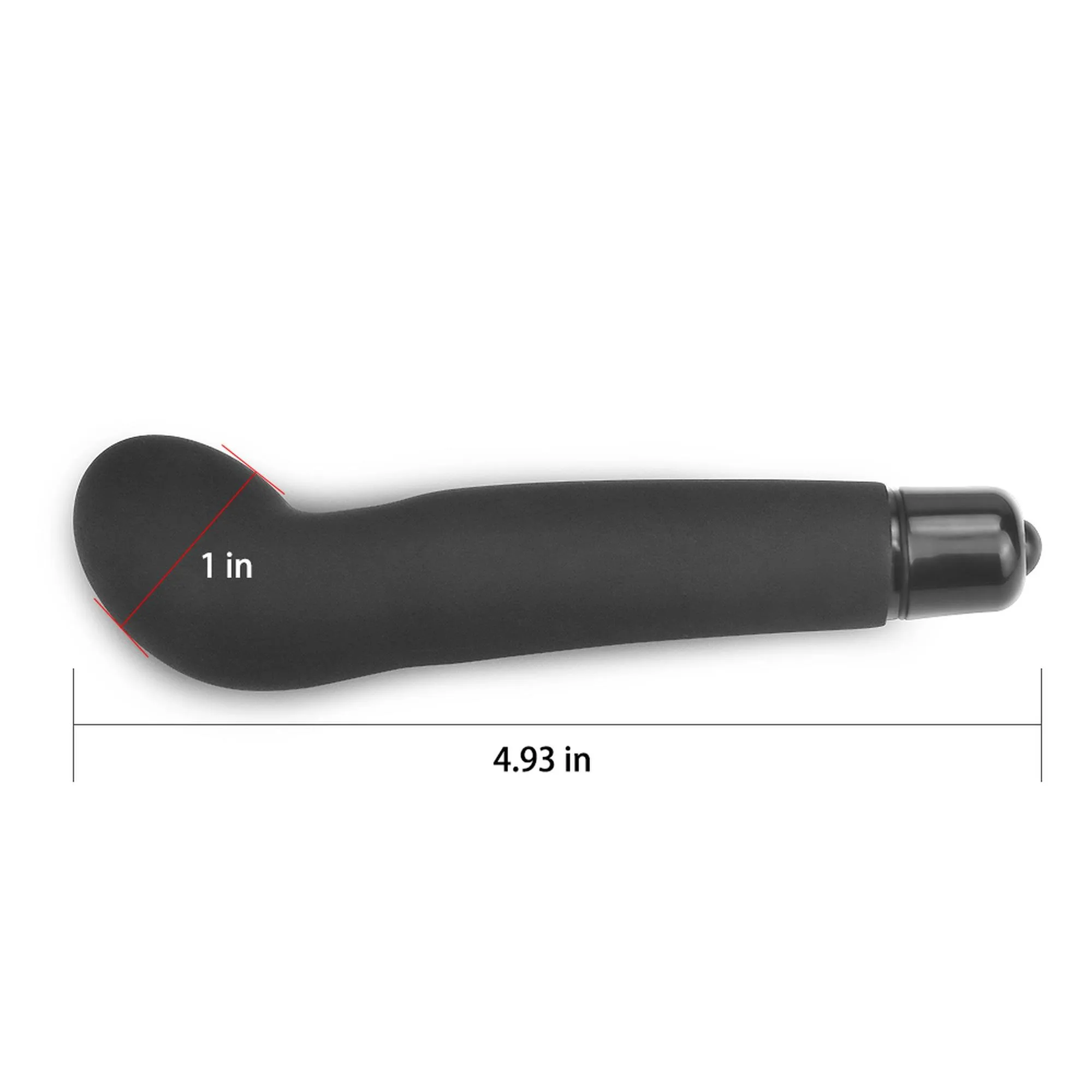 Lovetoy iWhizz - Wibrator punktu G, Czarny, 12, 5 cm