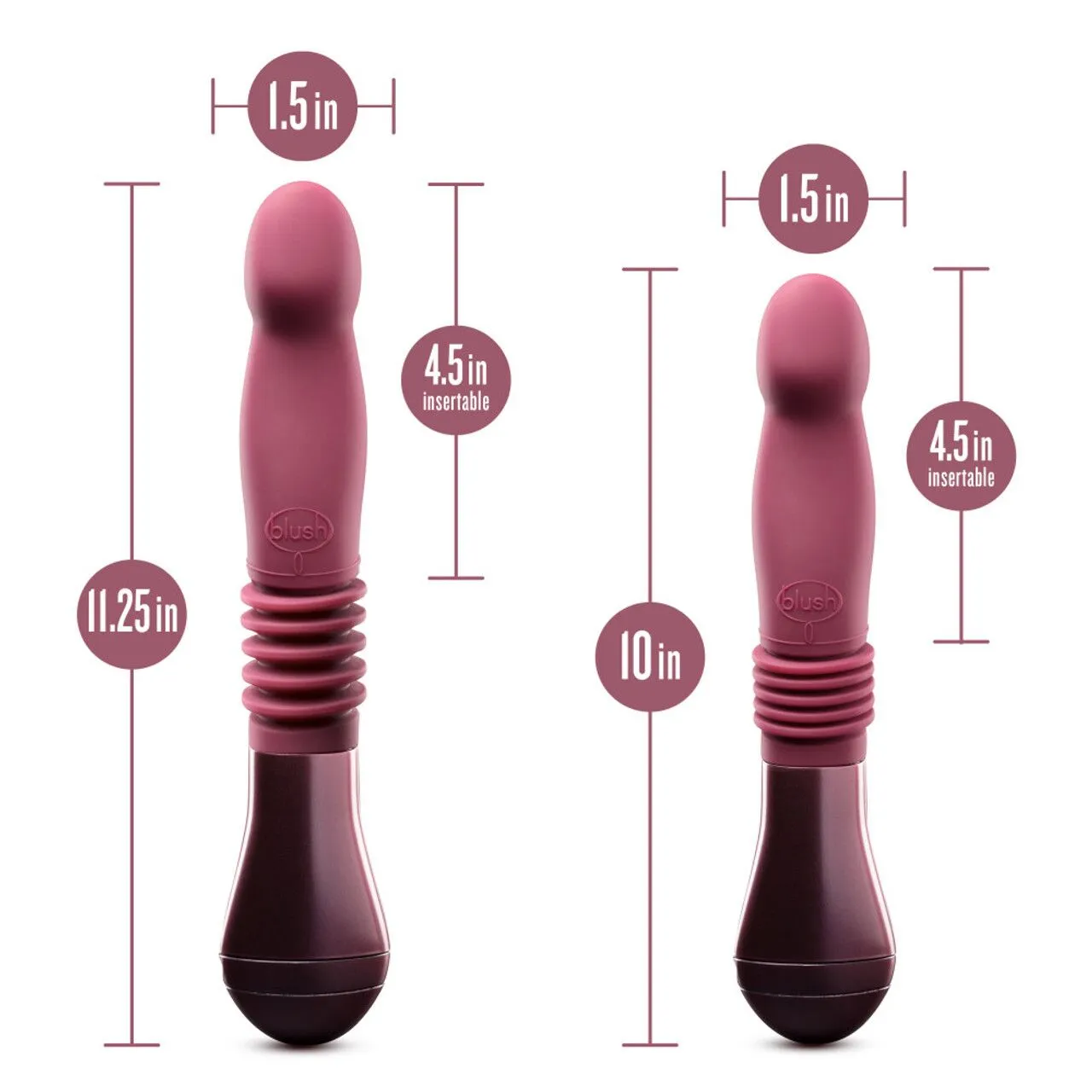 Blush Temptasia Trixie - Wibrator, Bordоwy, 25.4 cm