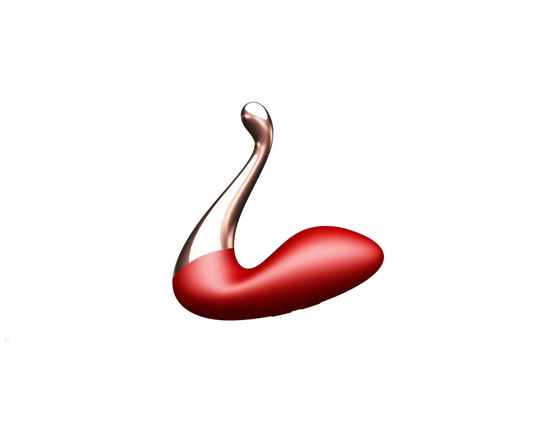 B - Series Magic Swan - Stymulator, Czerwony, 17 cm
