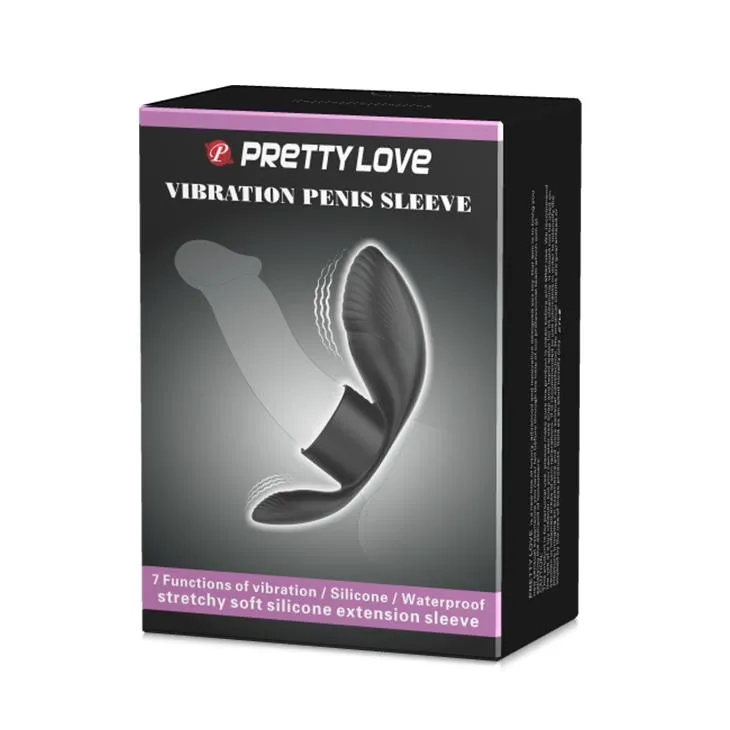 Pretty Love Master Ring - Pierścień wibracyjny, Czarny, 11 cm