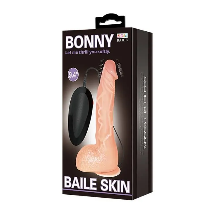Вибратор Baile Jasson 9.8'', 24 см (телесный)