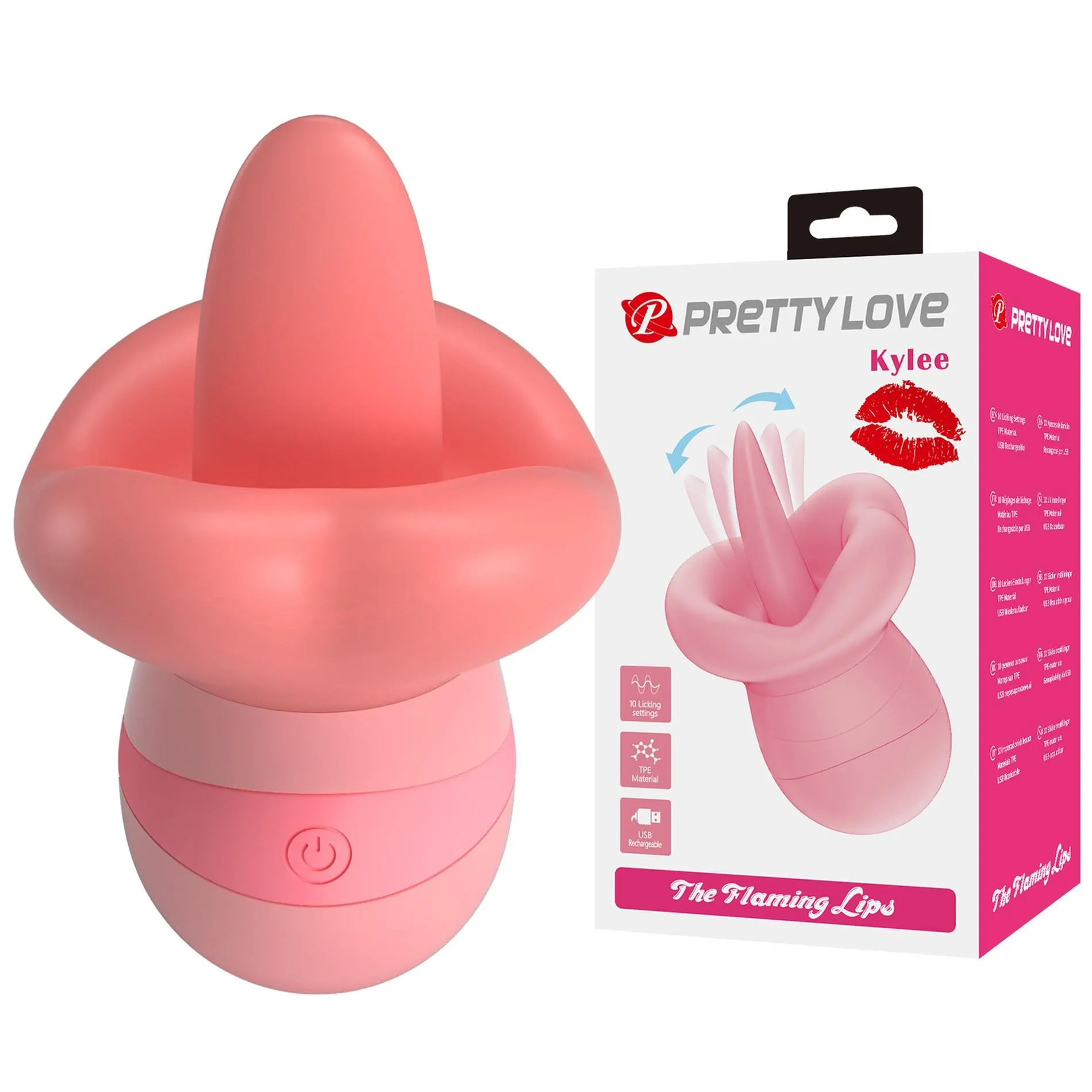 Pretty Love Kylee - Stymulator łechtaczki, Różowy, 11.6 cm