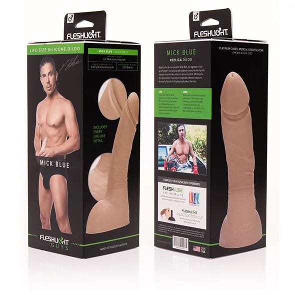 Fleshlight Fleshjack Boys: Mick Blue - Realistyczne dildo, W kolorze cielistym, 21 cm