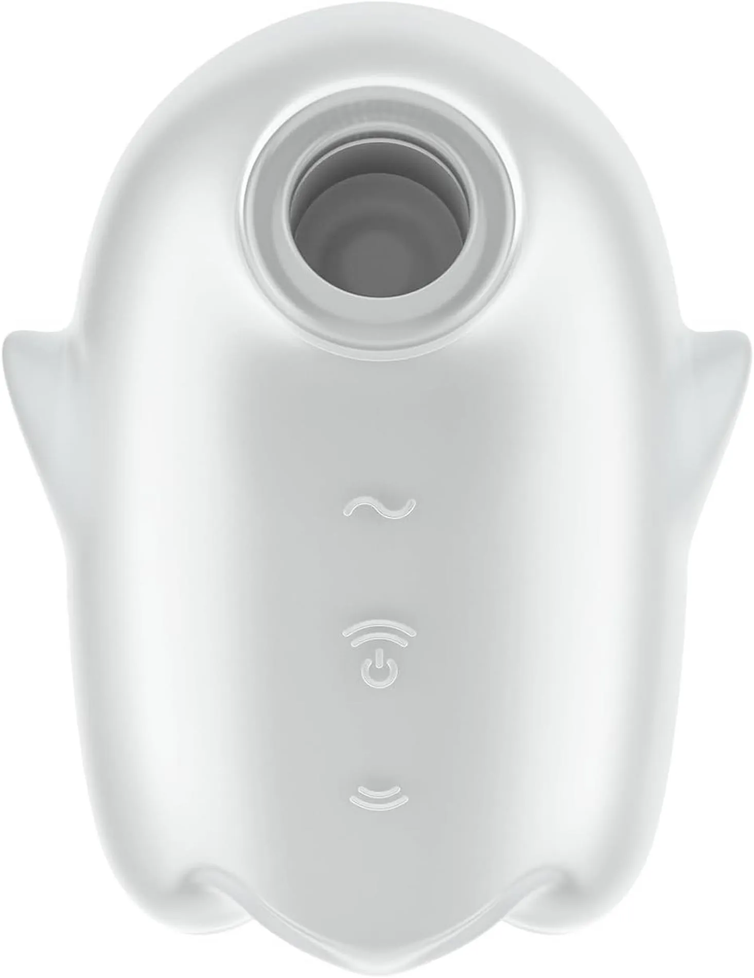 Вакуумный стимулятор клитора с вибрацией Satisfyer Glowing Ghost (белый)