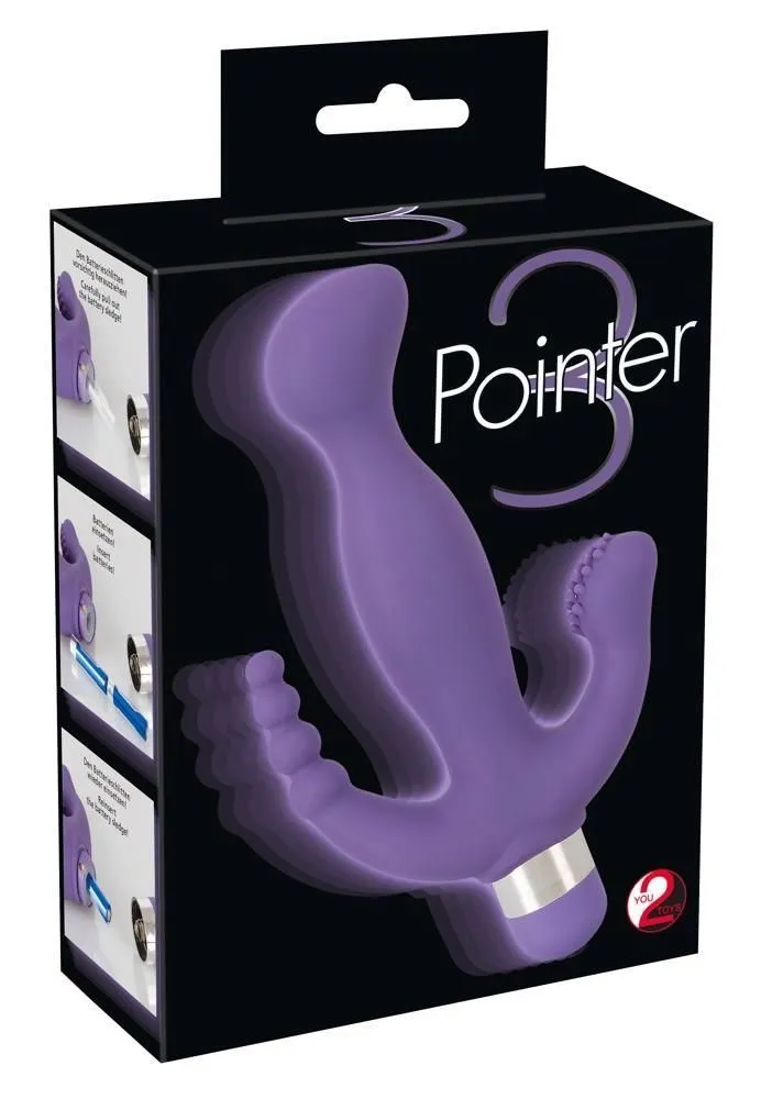 Вібратор You2Toys 3 Pointer, 20.5 см (фіолетовий)