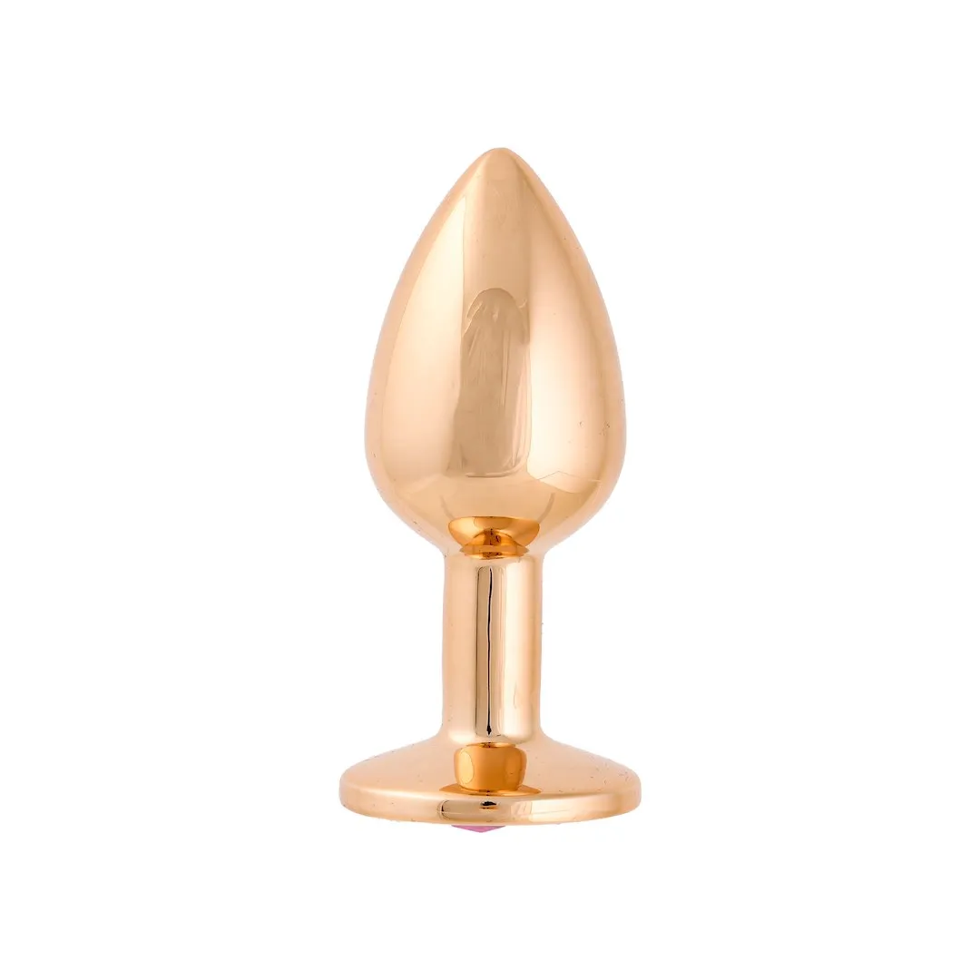 Анальная пробка с кристаллом Simply Pleasure S, 7 см (розовый)