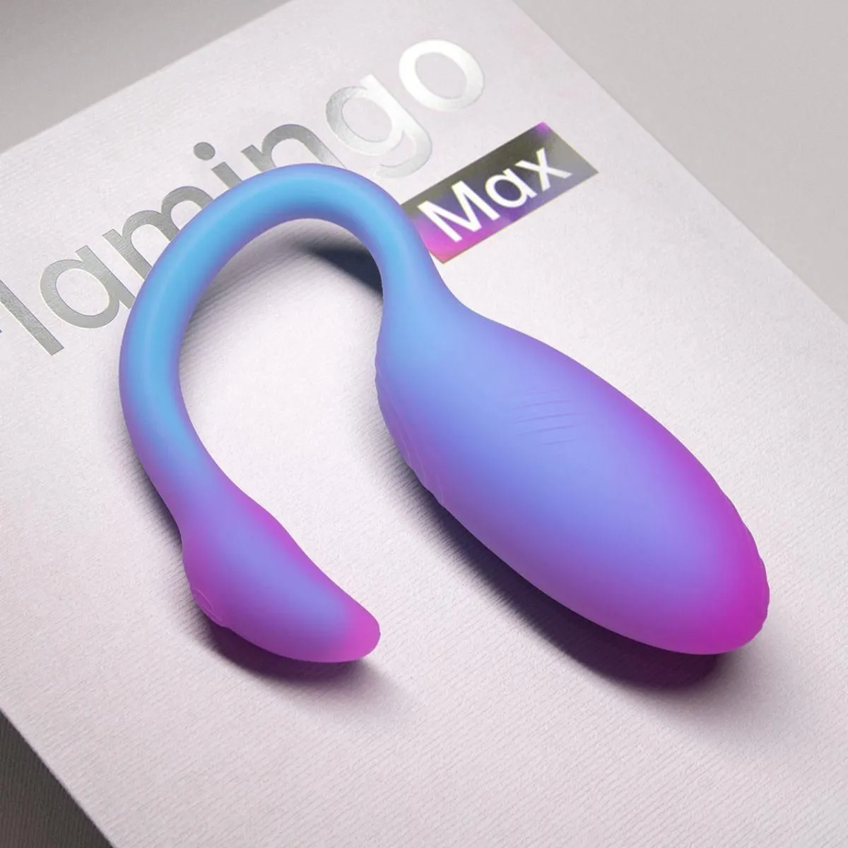 Magic Motion Magic Flamingo Max - Wibrujące jajko, Niebieski, 11 cm