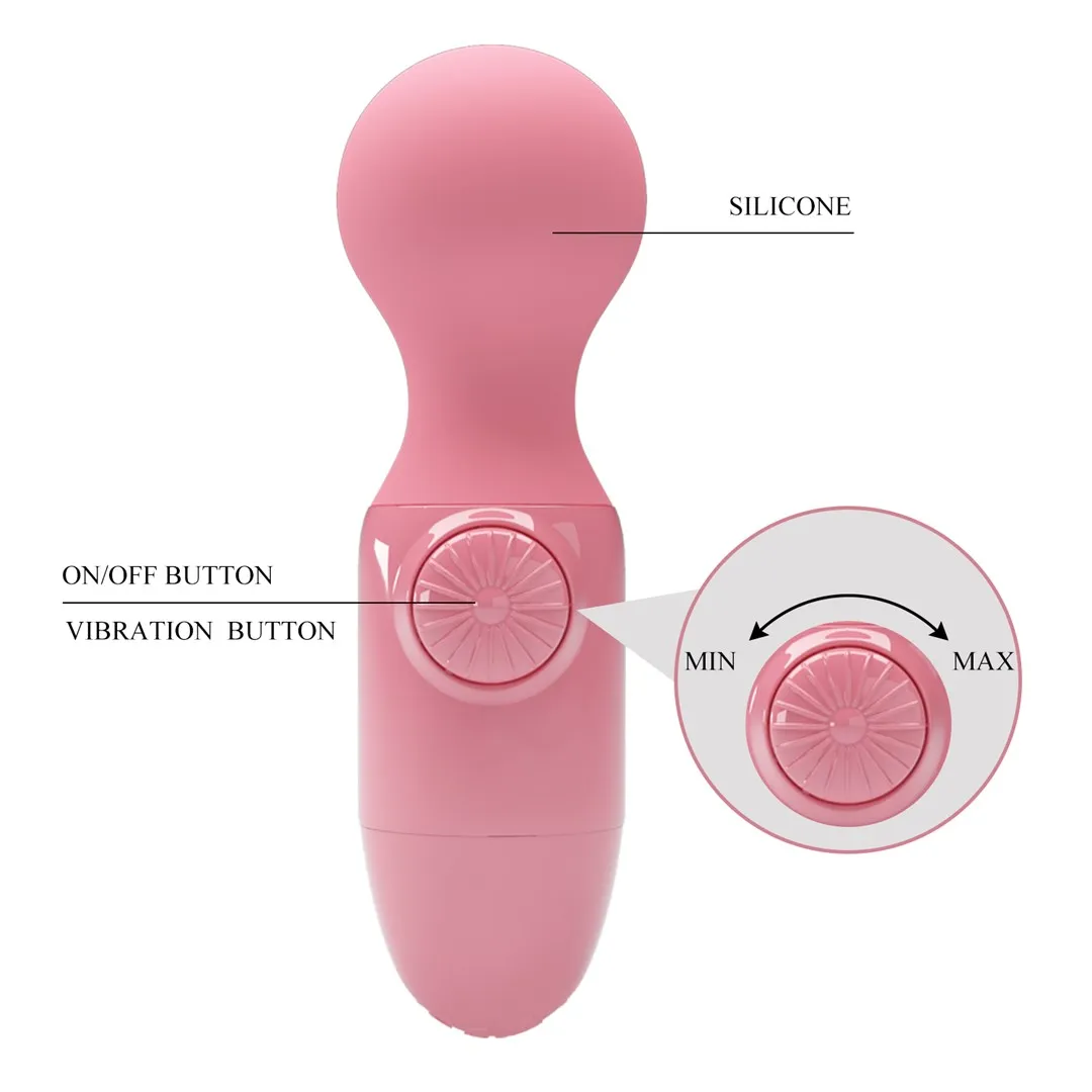 Вибромассажер Pretty Love Mini Stick Little Cute, 12 см (розовый)