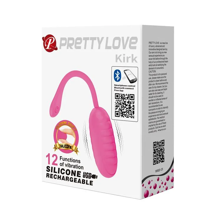 Виброяйцо Pretty Love Kirk Remote, 19,7 см (розовый)