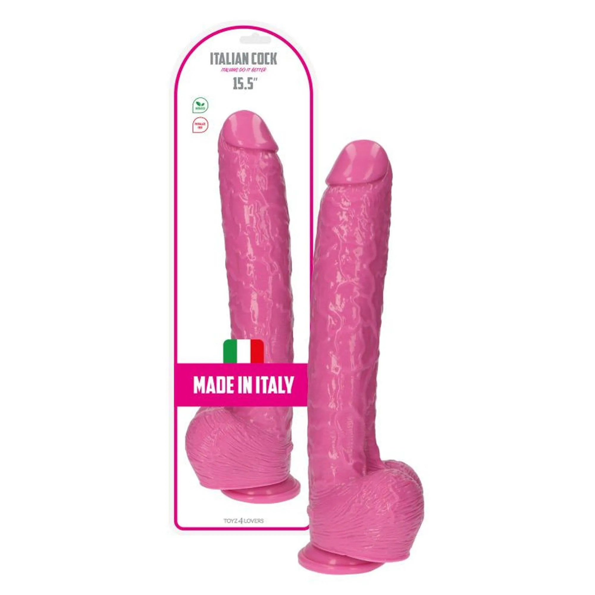 Фаллоимитатор Toyz4lovers Italian Cock 15.5'', 40 см (розовый)