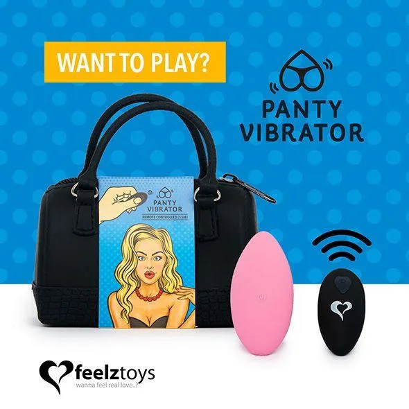 Вибратор в трусики FeelzToys Panty Vibe, 10 см (розовый)