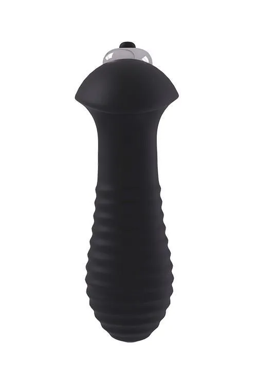 Анальна пробка з вібрацією Dream Toys Spiral Plug, 9 см (чорний)